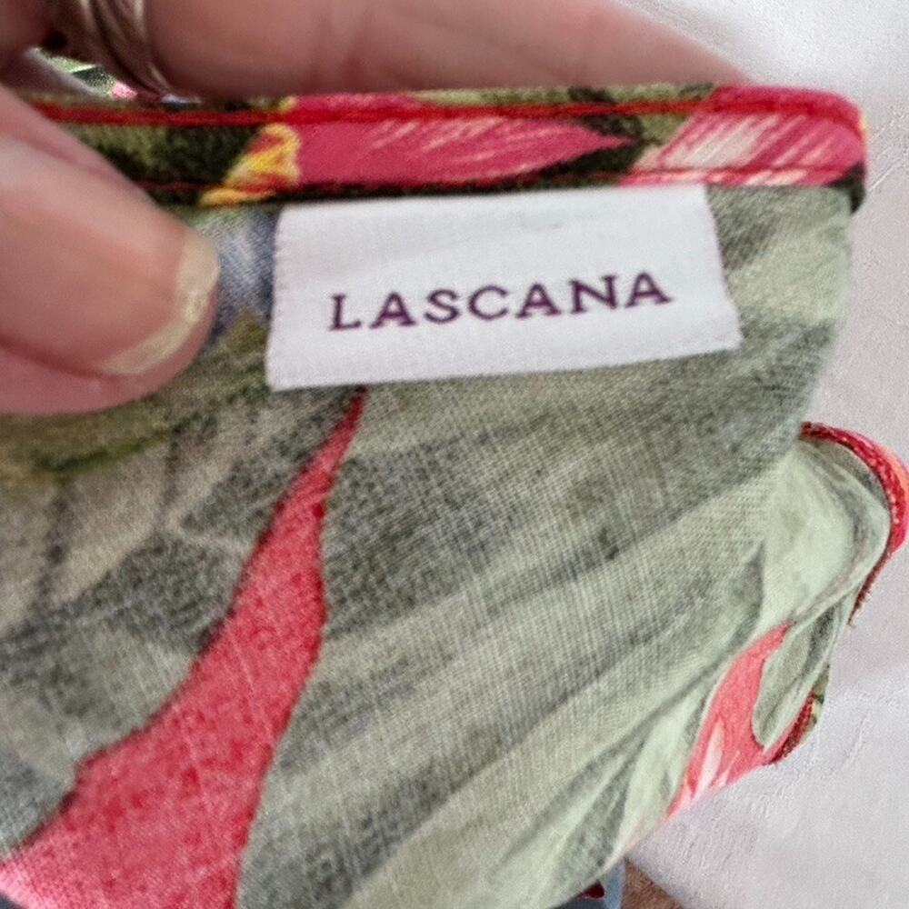 Lascana Womens Sz 10 Floral V-neck floral Maxi dress slit Resort Vacation - Picture 7 of 13